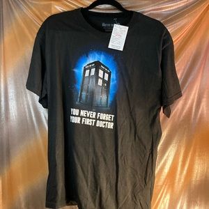 2012 Ripple junction Dr WHO black t-shirt‎ size L 42” chest  box D